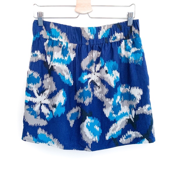 LOFT Navy Silk Skirt - Picture 7 of 7